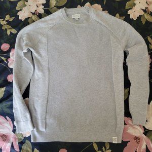 Men's Frank And Oak Light Grey Crew Neck Sweater